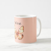 Mug Papillon Orange Croire (Devant droit)