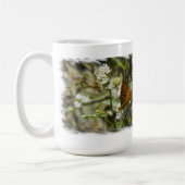 Mug Papillon orange et abeille (Gauche)