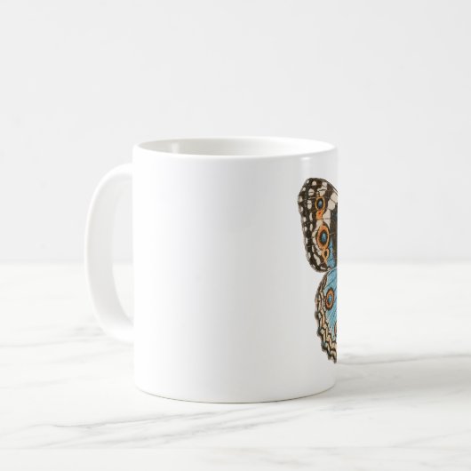 Mug Papillon Pansy Bleu (Devant gauche)