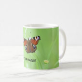 Mug Papillon paon (Devant droit)