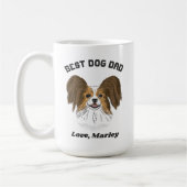 Mug Papillon personnalisé Chien Chien Chien Chien Chie (Gauche)