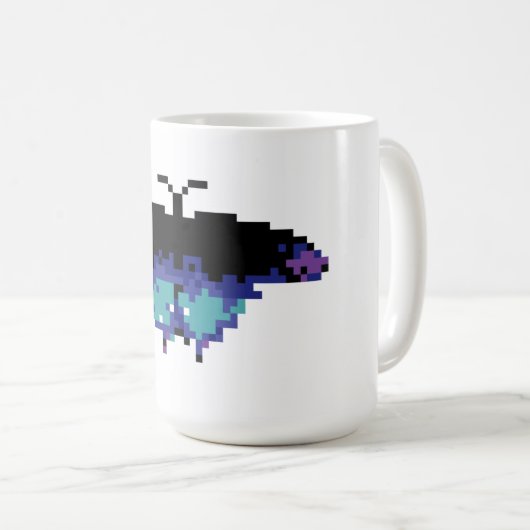 Mug Papillon Pixel (Devant droit)