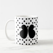 Mug Papillon Pois noir (Gauche)