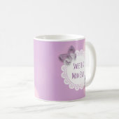 Mug Papillon pourpre toujours plus doux pour maman (Devant droit)