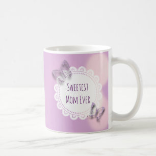 Mug Papillon pourpre toujours plus doux pour maman