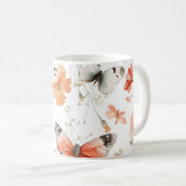 Mug Papillon Prairie Aquarelle Joli (Devant droit)
