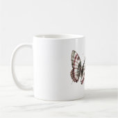 Mug Papillon Rayures Vert Blanc Bourgogne (Gauche)