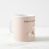 Mug Papillon Rêves de Pêche (Devant gauche)