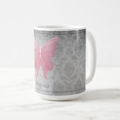Mug Papillon rose bijoux (Devant droit)
