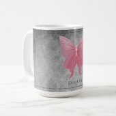 Mug Papillon rose bijoux (Devant gauche)