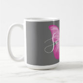 Mug Papillon rose Cancer du sein Survivant (Gauche)