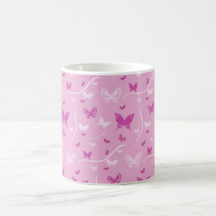 Mug Papillon rose Coeur d'amour