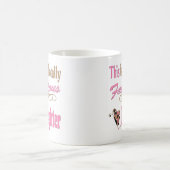 Mug Papillon rose de la Fille (Centre)