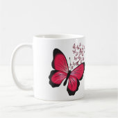 Mug papillon rouge (Gauche)