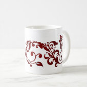 Mug Papillon rouge (Devant droit)