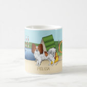 Mug Papillon Rouge Et Blanc Avec Équipement D'Agilité (Centre)