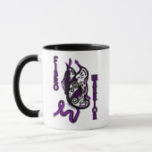 Mug Papillon/Ruban...Fibro (Gauche)