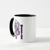 Mug Papillon/Ruban...Fibro (Devant gauche)