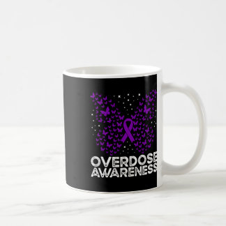 Mug Papillon Ruban Violet de Sensibilisation au Surdos