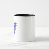 Mug Papillon saphir à fleurs (Centre)