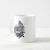 Mug Papillon Scleroderma Hope (Devant gauche)