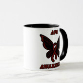 Mug Papillon/sensibilisation...APS (Devant droit)