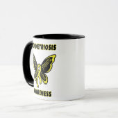 Mug Papillon/Sensibilisation...Mug Endometriose (Devant gauche)