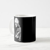 Mug Papillon Skull Skeleton Retro Halloween (Devant gauche)
