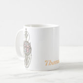 Mug Papillon stylisé (Devant gauche)