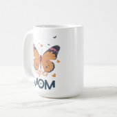 Mug Papillon Super MOM (Devant gauche)