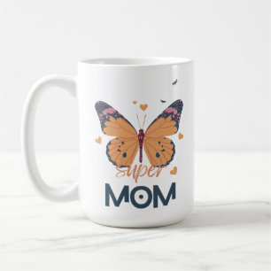 Mug Papillon Super MOM