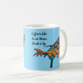 Mug Papillon sur Fleur- Café comme Nectar Sucré (Devant droit)