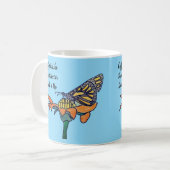 Mug Papillon sur Fleur- Café comme Nectar Sucré (Devant gauche)