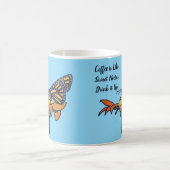 Mug Papillon sur Fleur- Café comme Nectar Sucré (Centre)