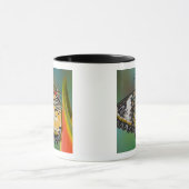 Mug Papillon sur fleur tropicale (Centre)