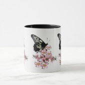 Mug Papillon sur fleurs - Design inspiré de la nature (Centre)