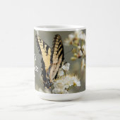 Mug Papillon sur Floral : Aujourd'hui je choisis Joy C (Centre)