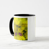Mug Papillon sur jaune (Devant gauche)