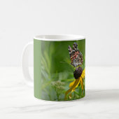 Mug Papillon sur la Musique Fleur (Devant gauche)