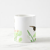 Mug Papillon sur Lantana, sur Blanc (Centre)