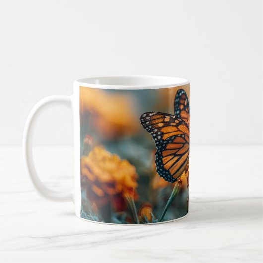 Mug Papillon sur un souci (Gauche)
