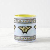 Mug Papillon Swallowtail Jaune Sud-Ouest Ciel Bleu (Centre)
