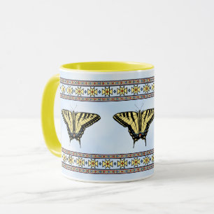 Mug Papillon Swallowtail Jaune Sud-Ouest Ciel Bleu
