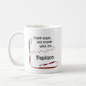 Mug Papillon Travel Leash (Gauche)