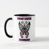 Mug Papillon/Tribal...Cancer du sein (Gauche)