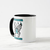 Mug Papillon/Tribal...Dysautonomia (Devant gauche)