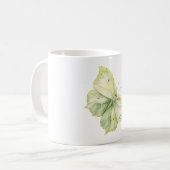 Mug Papillon Vert Menthe Croire (Devant gauche)
