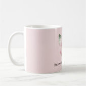 Mug Papillon Vert Rose Blanc Menthe (Gauche)