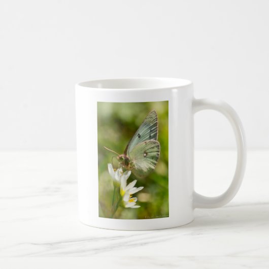 Mug Papillon Vert sur Fausse Ail Parure et Cadeaux (Droite)