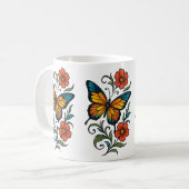 Mug Papillon vibrant (Devant gauche)
